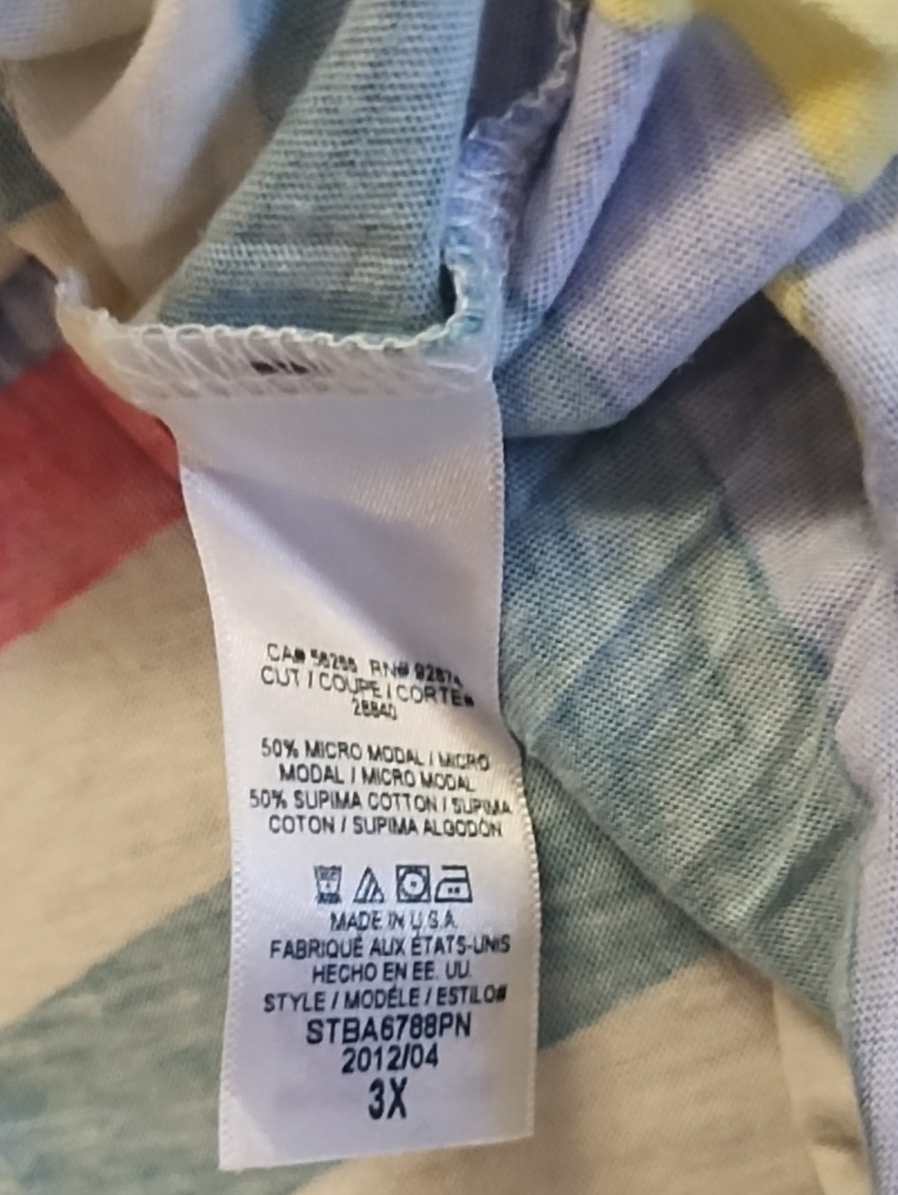 Splendid Multicolor Striped Button-Front Top - Picture 5 of 5